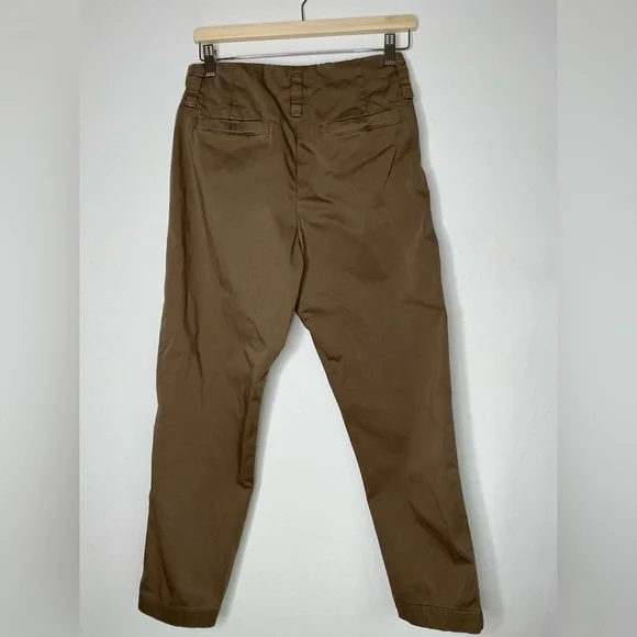 Brunello Cucinelli Belted Elasticized Waist Cargo Pants Vintage Brown Small - Picture 4 of 13